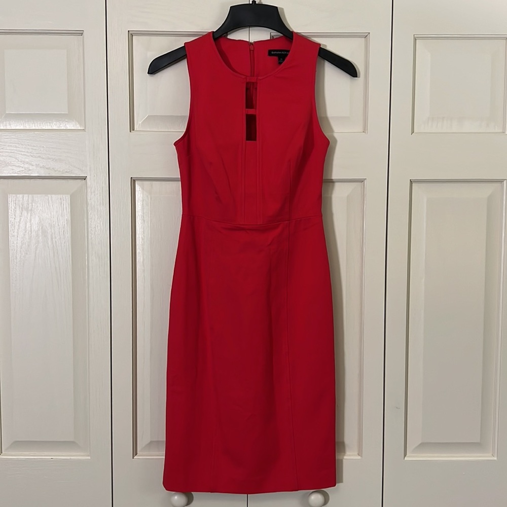 Little Red Dress, Banana Republic, Size 0
